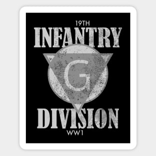 19th Infantry Division (distressed) Magnet